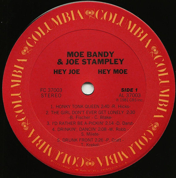 Moe Bandy & Joe Stampley : Hey Joe! Hey Moe! (LP, Album, Ter)