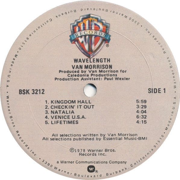 Van Morrison : Wavelength (LP, Album, Gol)