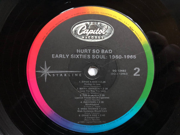 Various : Hurt So Bad: Early Sixties Soul 1960-1965 (LP, Comp)