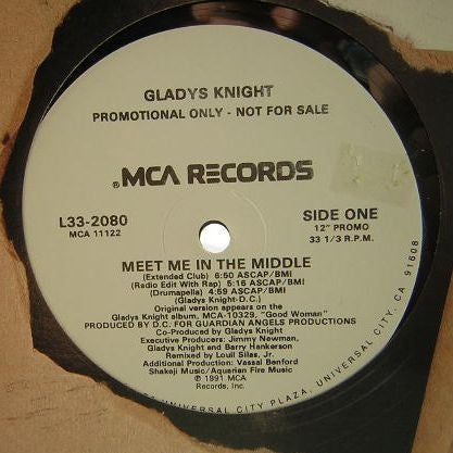 Gladys Knight : Meet Me In The Middle (12", Promo)