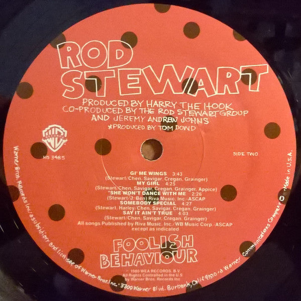 Rod Stewart : Foolish Behaviour (LP, Album, Mon)