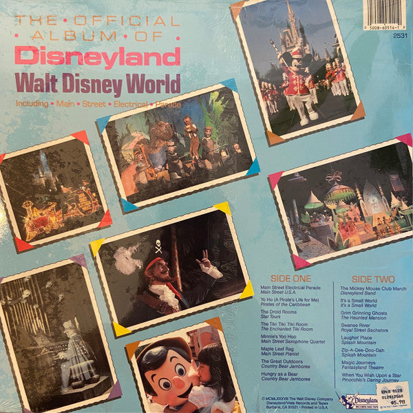 Walt Disney : The Official Album Of Disneyland / Walt Disney World (LP, Comp, Rai)