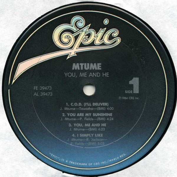 Mtume : You, Me And He (LP, Album, Pit)