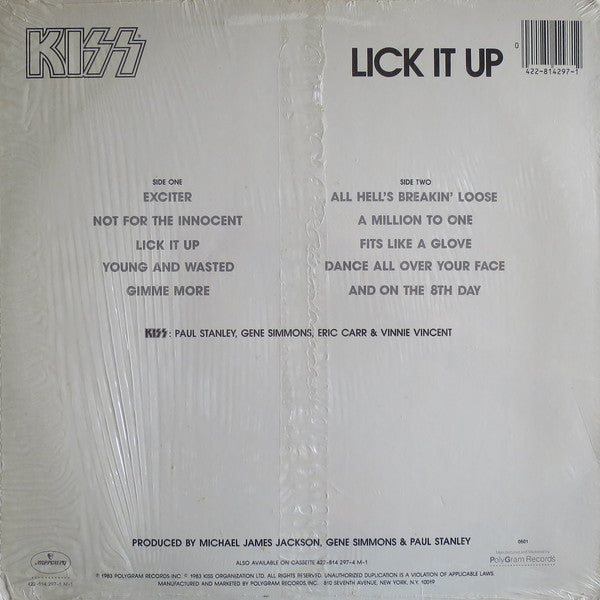 Kiss : Lick It Up (LP, Album, 53)