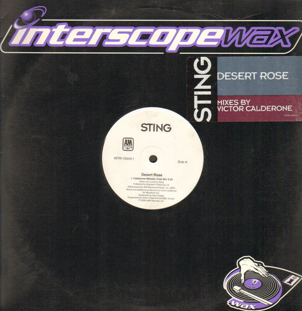 Sting : Desert Rose (Mixes By Victor Calderone) (12")