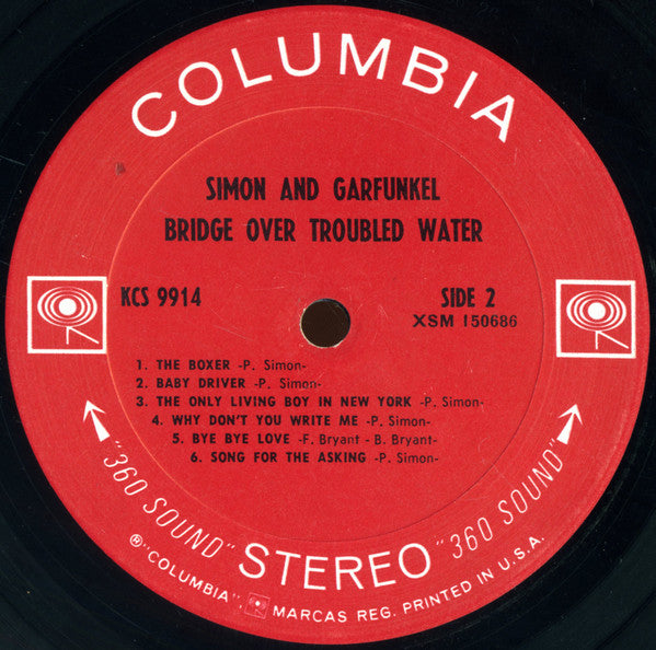 Simon & Garfunkel : Bridge Over Troubled Water (LP, Album, San)