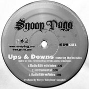 Snoop Dogg : Ups & Downs / Bang Out (12", Promo)