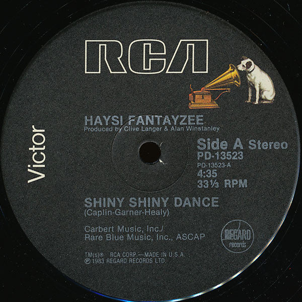 Haysi Fantayzee : Shiny Shiny (Dance Version) (12", Single)