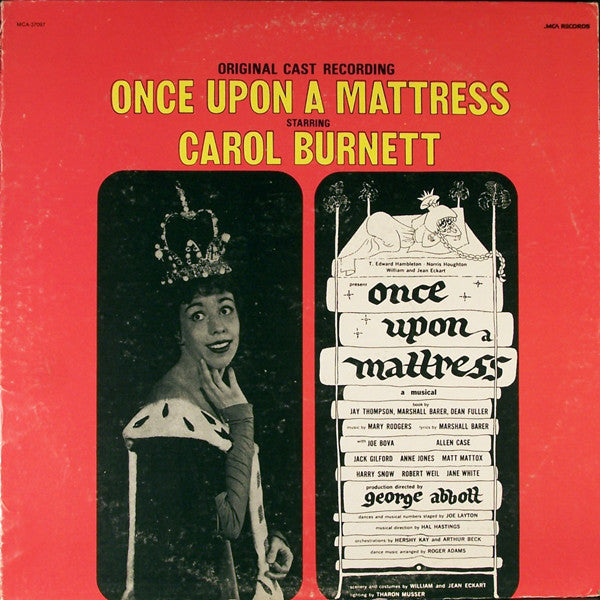Carol Burnett : Once Upon A Mattress (LP, Album, Mono, RE)