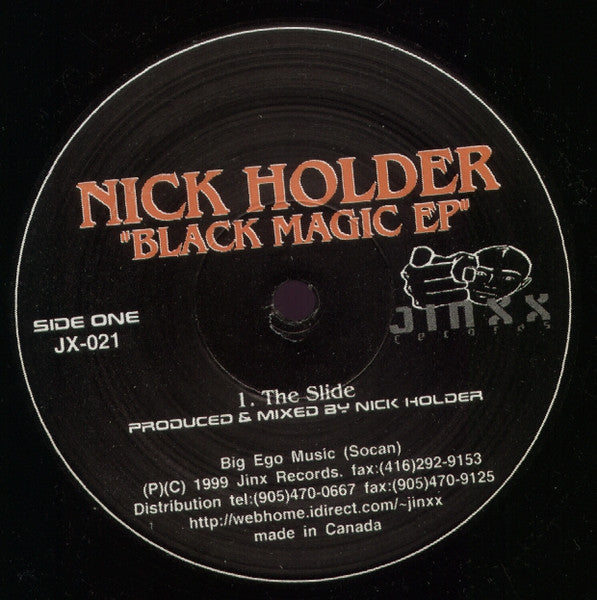 Nick Holder : Black Magic EP (12", EP)