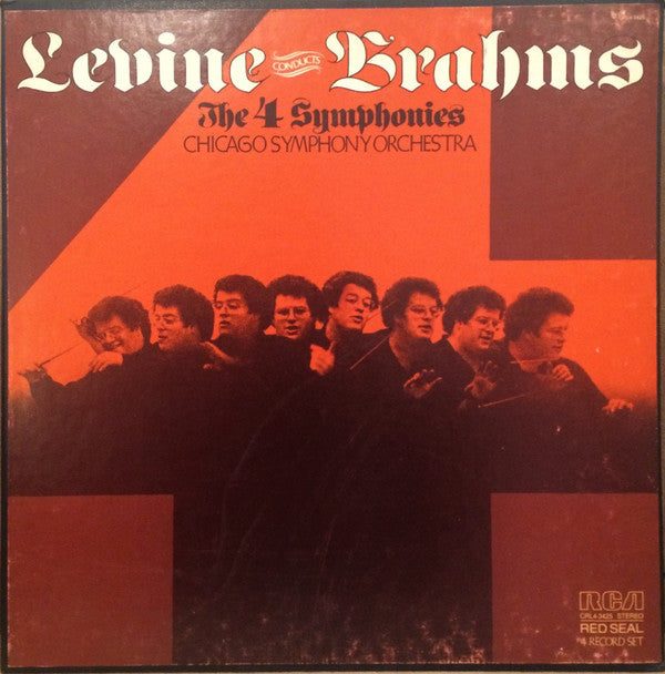 Brahms*, James Levine (2), Chicago Symphony Orchestra* : The 4 Symphonies (4xLP, Album + Box)