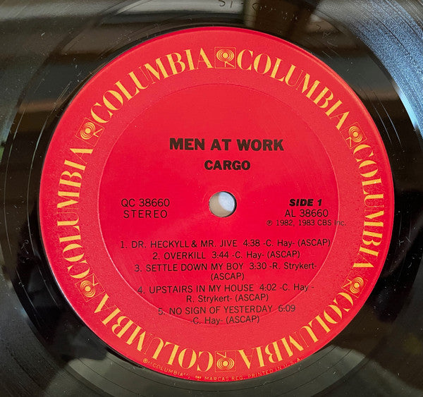 Men At Work : Cargo (LP, Album, Pit)