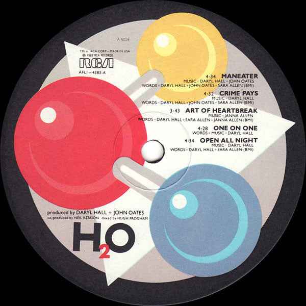 Daryl Hall + John Oates* : H₂O (LP, Album, Ind)