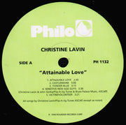 Christine Lavin : Attainable Love (LP, Album)