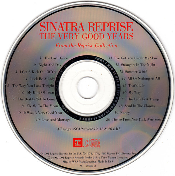 Sinatra* : Sinatra Reprise: The Very Good Years (CD, Comp, SRC)