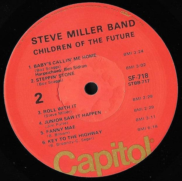 The Steve Miller Band* : Children Of The Future (LP, Album, RE, Jac)