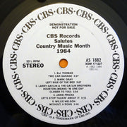 Various : CBS Records Salutes Country Music Month 1984 (LP, Comp, Promo)