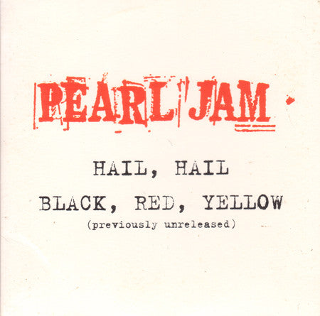 Pearl Jam : Hail, Hail (CD, Single)