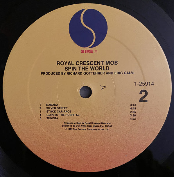 Royal Crescent Mob : Spin The World (LP, Album, All)