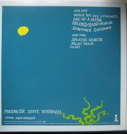 Steve Winwood : Arc Of A Diver (LP, Album, Los)