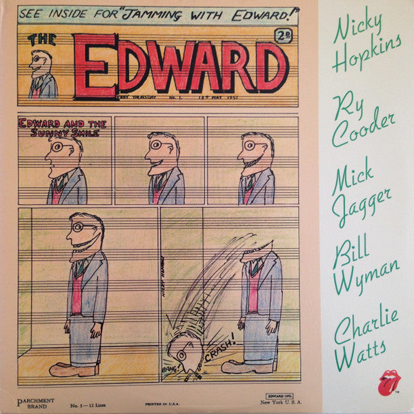 Nicky Hopkins, Ry Cooder, Mick Jagger, Bill Wyman, Charlie Watts : Jamming With Edward! (LP, Album, Mon)