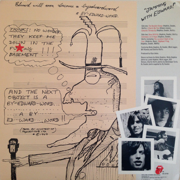 Nicky Hopkins, Ry Cooder, Mick Jagger, Bill Wyman, Charlie Watts : Jamming With Edward! (LP, Album, Mon)