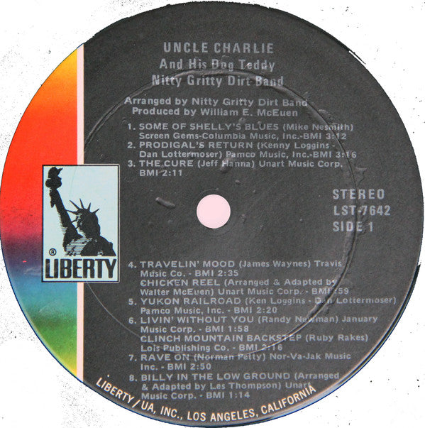 Nitty Gritty Dirt Band : Uncle Charlie & His Dog Teddy (LP, Album, Ter)