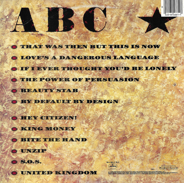 ABC : Beauty Stab (LP, Album, 53 )