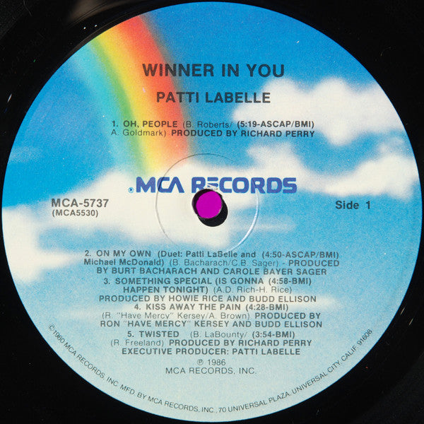 Patti LaBelle : Winner In You (LP, Album, Pin)