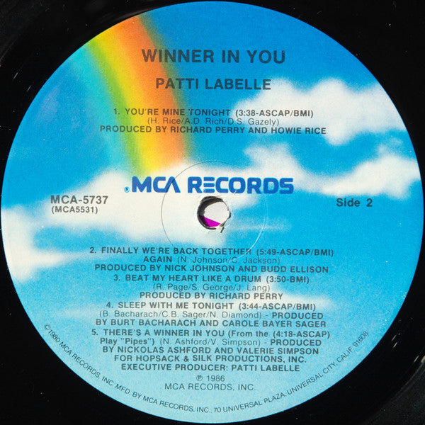 Patti LaBelle : Winner In You (LP, Album, Pin)