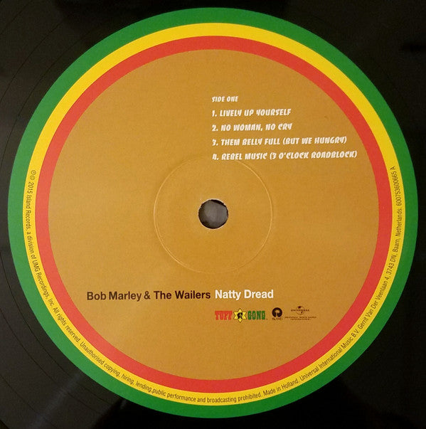 Bob Marley & The Wailers : Natty Dread (LP, Album, RE, RM, 180)
