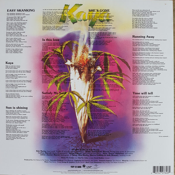 Bob Marley & The Wailers : Kaya (LP, Album, RE, RM, 180)