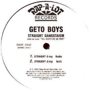 Geto Boys : Straight Gangstaism (12", Promo)