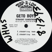 Geto Boys : Straight Gangstaism (12", Promo)