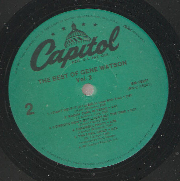 Gene Watson : The Best Of Gene Watson Vol II (LP, Comp)