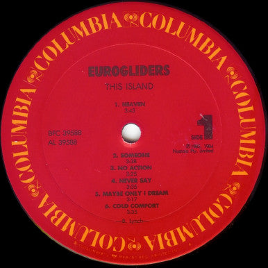 Eurogliders : This Island (LP, Album)