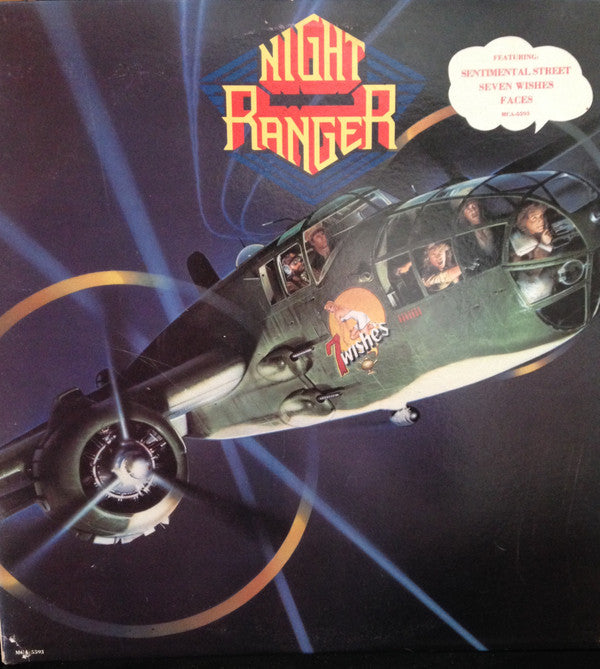 Night Ranger : 7 Wishes (LP, Album, Pin)