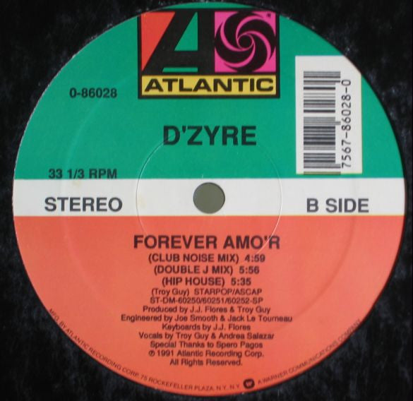 D'Zyre : Forever Amo'r (12", SP)