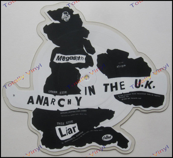 Megadeth : Anarchy In The U.K. (7", Shape, Pic)