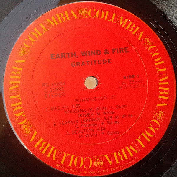 Earth, Wind & Fire : Gratitude (2xLP, Album, Gat)