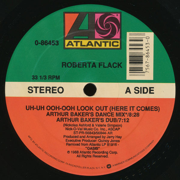 Roberta Flack : Uh-Uh Ooh-Ooh Look Out (Here It Comes) (12")