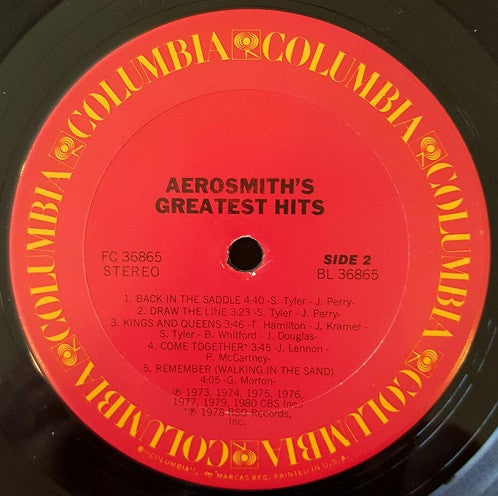 Aerosmith : Aerosmith's Greatest Hits (LP, Comp, Ter)