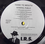 General Public : Hand To Mouth (LP, Album, Pin)