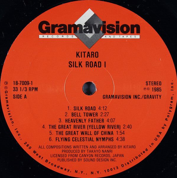 Kitaro : Silk Road I (LP, Album, RE)