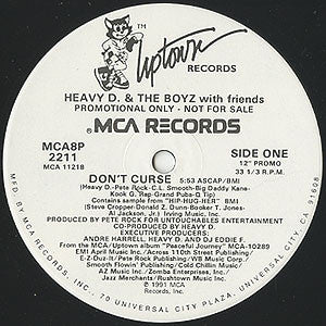 Heavy D. & The Boyz : Don't Curse (12", Single, Promo)