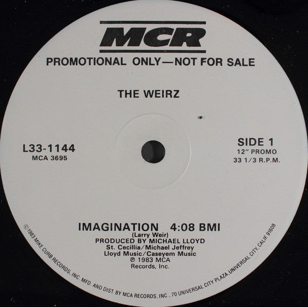 The Weirz : Imagination (12", Promo)