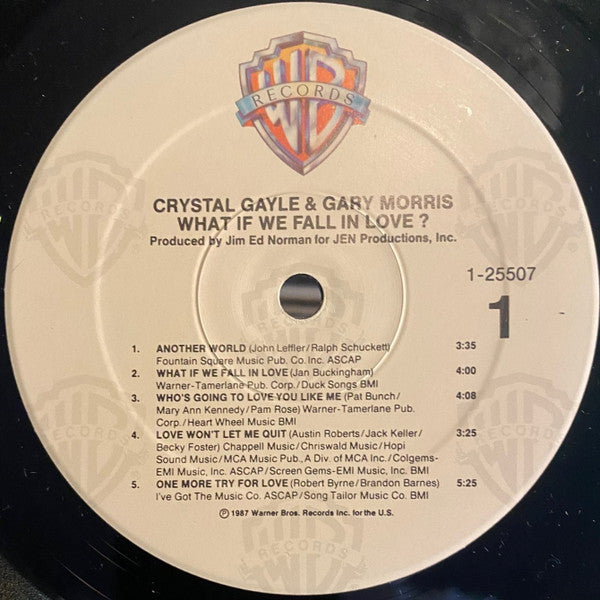 Crystal Gayle & Gary Morris : What If We Fall In Love? (LP, Album)