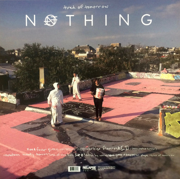 Nothing (12) : Tired Of Tomorrow (LP, Album, Pin)