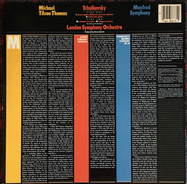 Tchaikovsky* - Michael Tilson Thomas, London Symphony Orchestra* : Manfred Symphony (LP, Album)