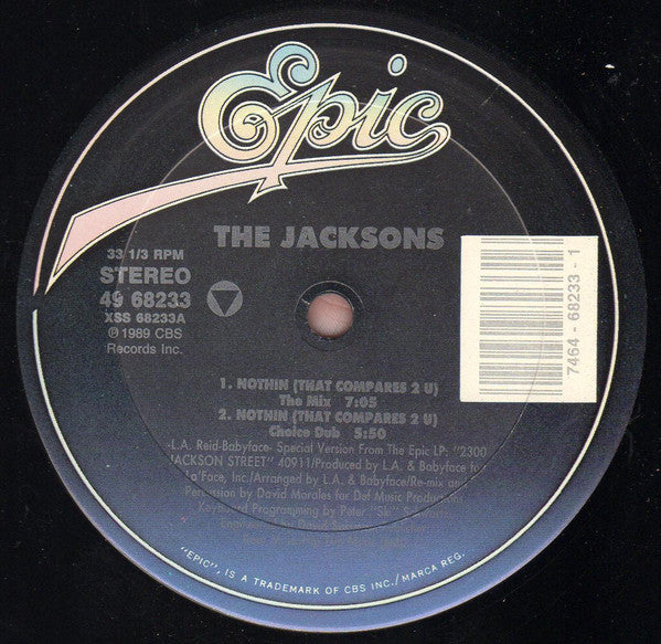 The Jacksons : Nothin (That Compares 2 U) (12")